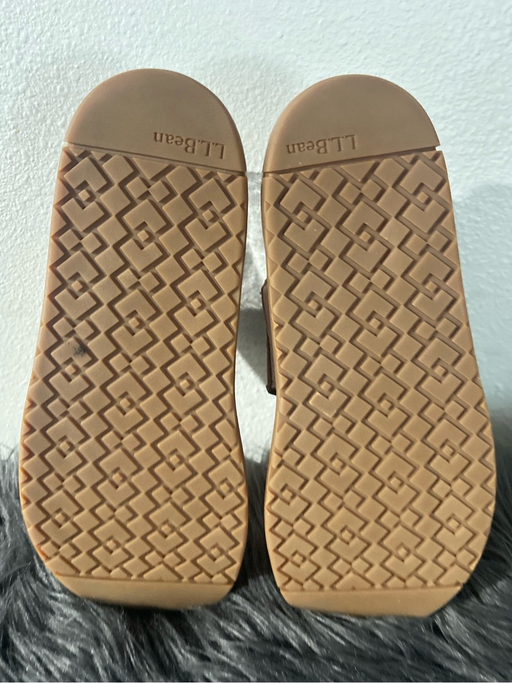 L.L. Bean Go-Anywhere Strap Sandals Pink Double-Strap Leather Slide Sandals Sz7M - Picture 7 of 9